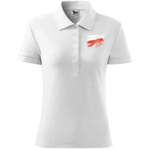 Koszulka Patriotyczna Damska Polo – Subtelna Moc Barw Narodowych