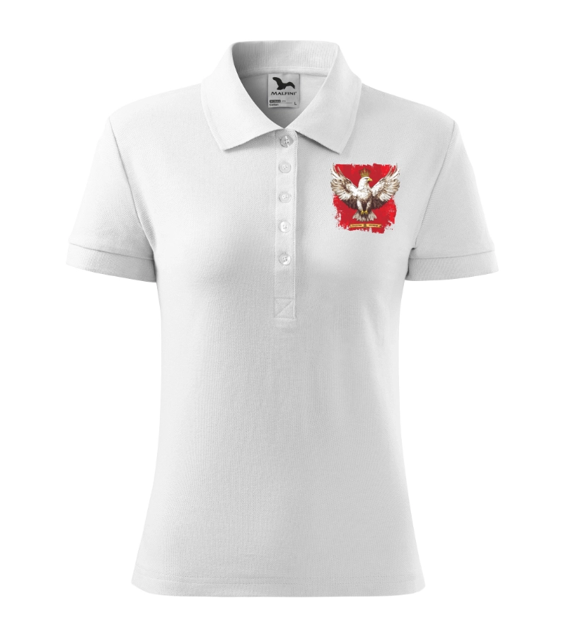 Koszulka Patriotyczna Damska Polo – W sercu mam Orła Białego – duma i historia w jednym.