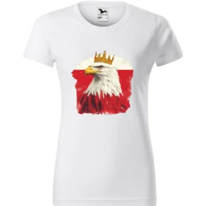 Koszulka Patriotyczna Damska – Orzeł Biały w Koronie