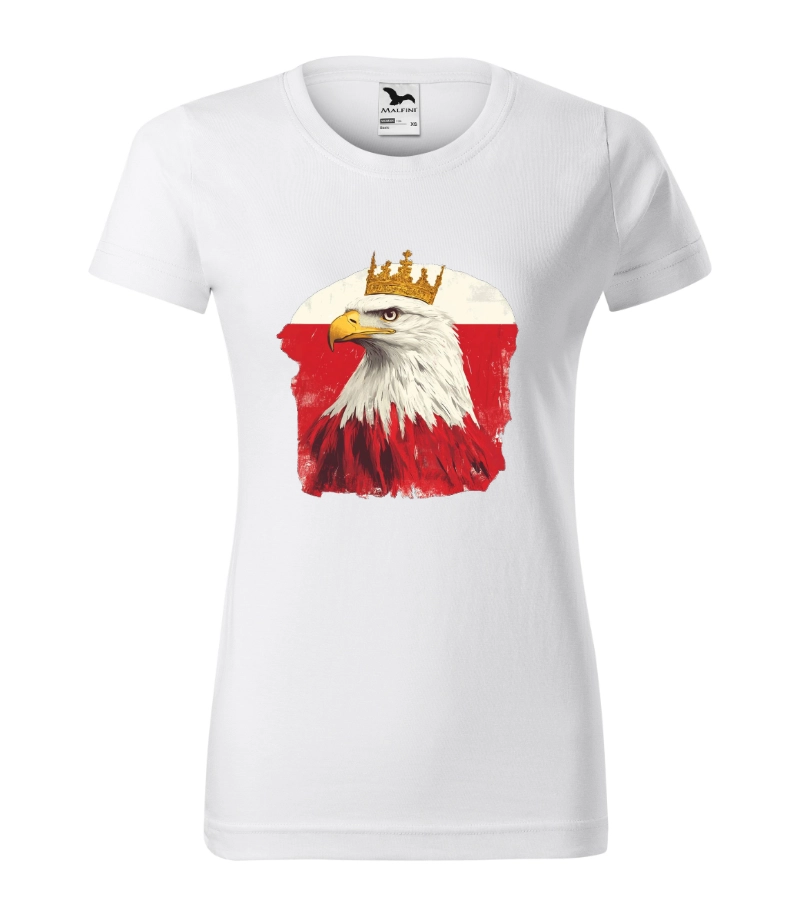 Koszulka Patriotyczna Damska – Orzeł Biały w Koronie