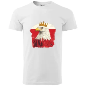 Koszulka Patriotyczna Męska – Orzeł Biały w Koronie