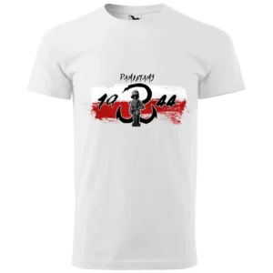 Koszulka Patriotyczna Męska – Pamiętamy! Powstanie Warszawskie 1944