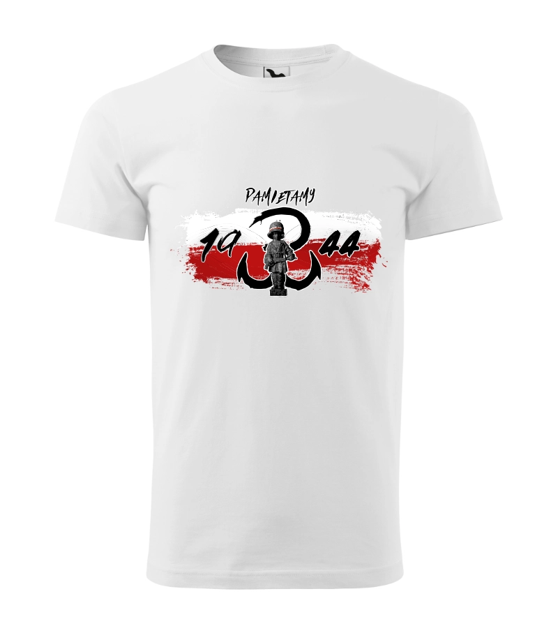 Koszulka Patriotyczna Męska – Pamiętamy! Powstanie Warszawskie 1944