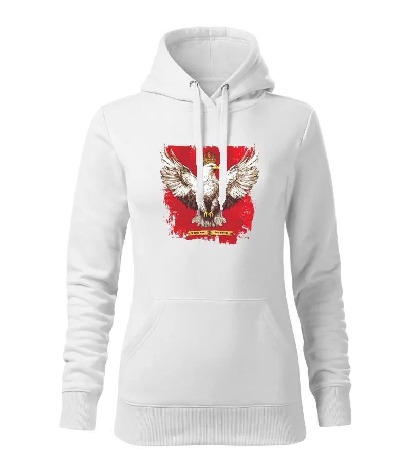 Bluza Patriotyczna Damska – W sercu mam Orła Białego
